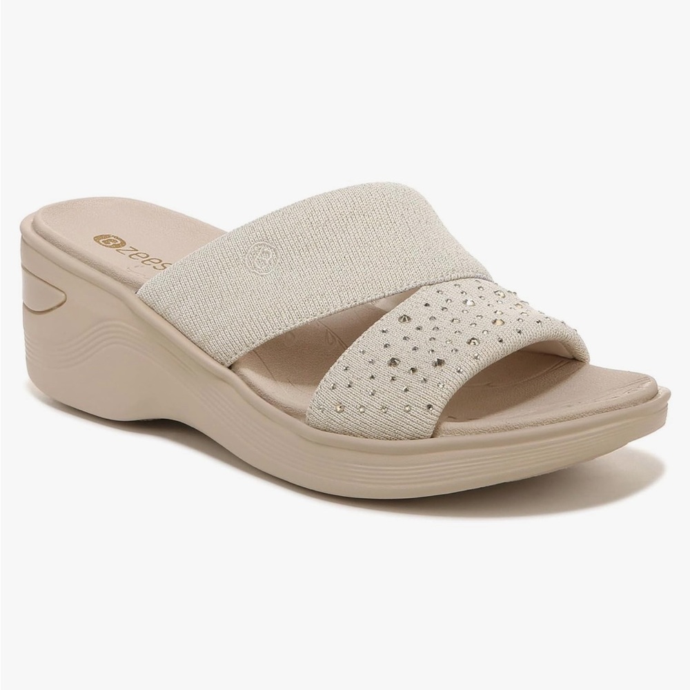 BZees Women's Dynasty Bright Wedge Sandal